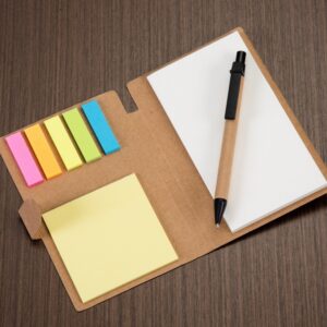 Bloco ecológico com caneta ecológica 11911S