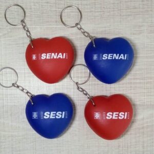 Chaveiro anti-stress coração