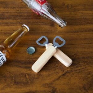 Abridor de garrafa em madeira 1303