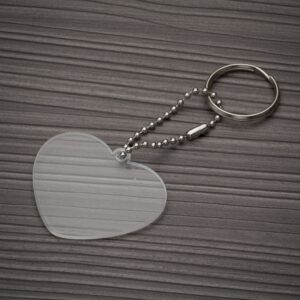 Chaveiro em acrílico coração