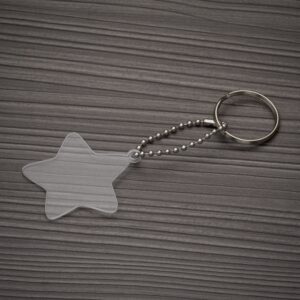 Chaveiro acrílico estrela