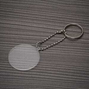 Chaveiro acrílico redondo