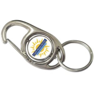 Chaveiro mosquetão redondo giro