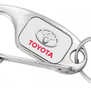 Chaveiro de metal mosquetão retangular