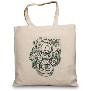 Ecobag em tecido de algodão crú