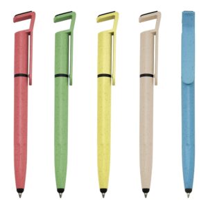 Caneta Fibra de Bambu Touch com Suporte 708T