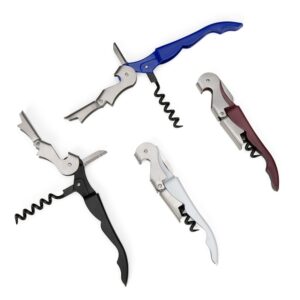 Saca-rolhas em metal com 2 estágios 18621