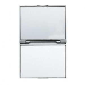 Espelho Plástico Duplo Sem Aumento 9810