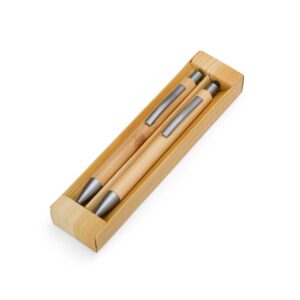 Kit Ecológico Caneta e Lapiseira Bambu 8251