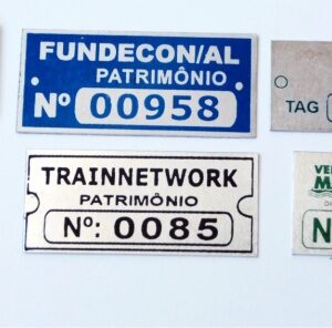 Plaquetas de patrimônio em alumínio